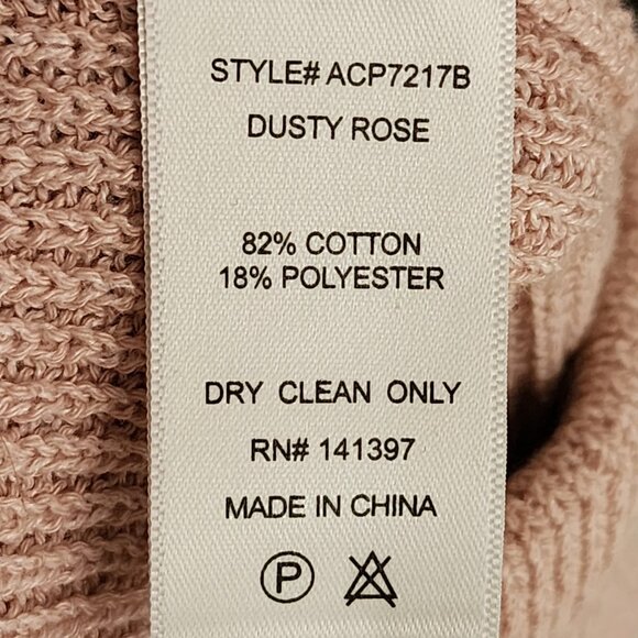 ASTR the Label Dusty Rose Ribbed Knit High Rise Shorts - Picture 5 of 5